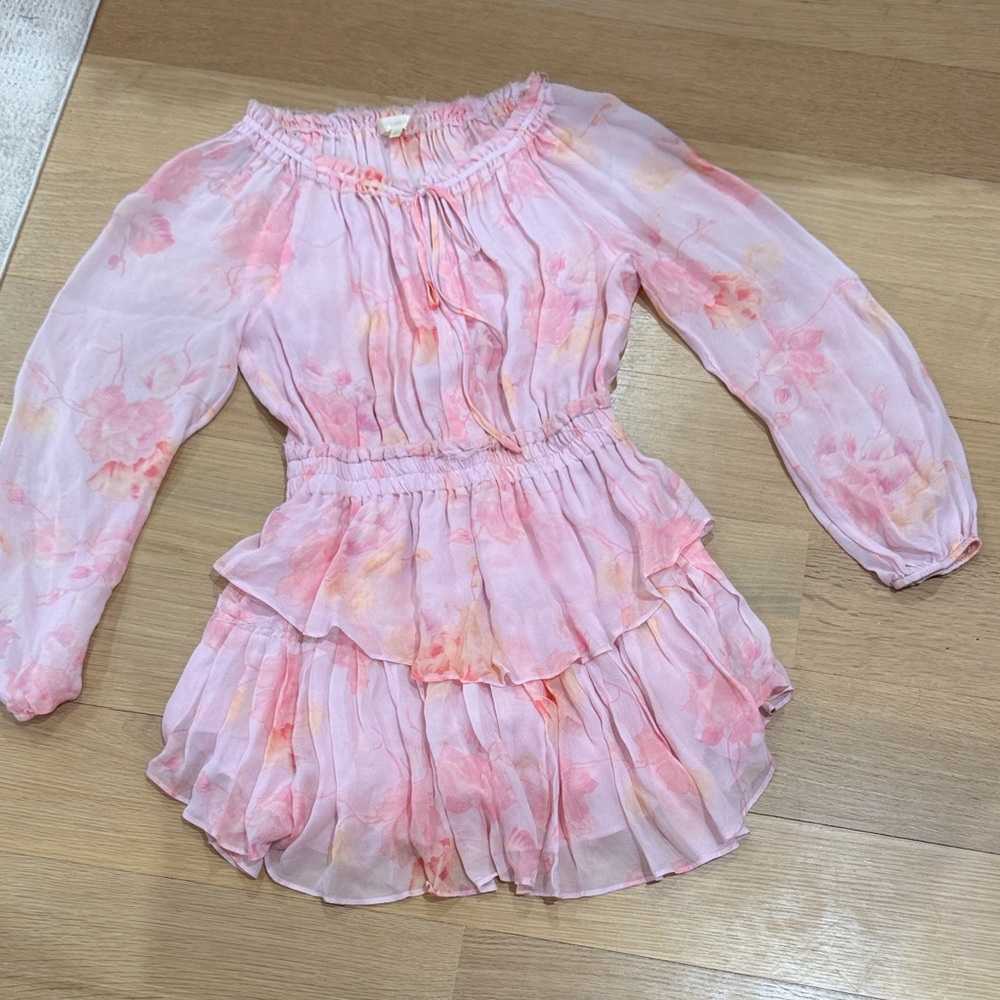LoveShackFancy Pink Floral Kids Dress